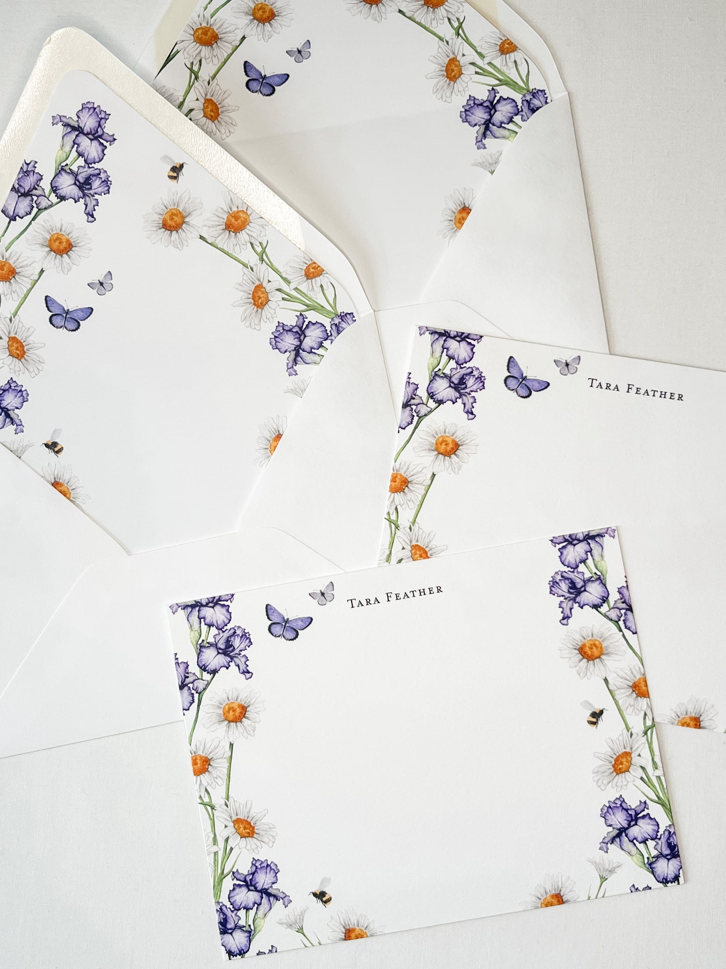 Iris Personalized Stationery