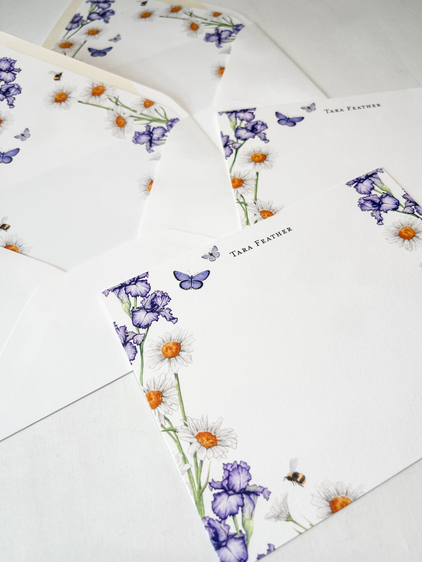 Iris Personalized Stationery