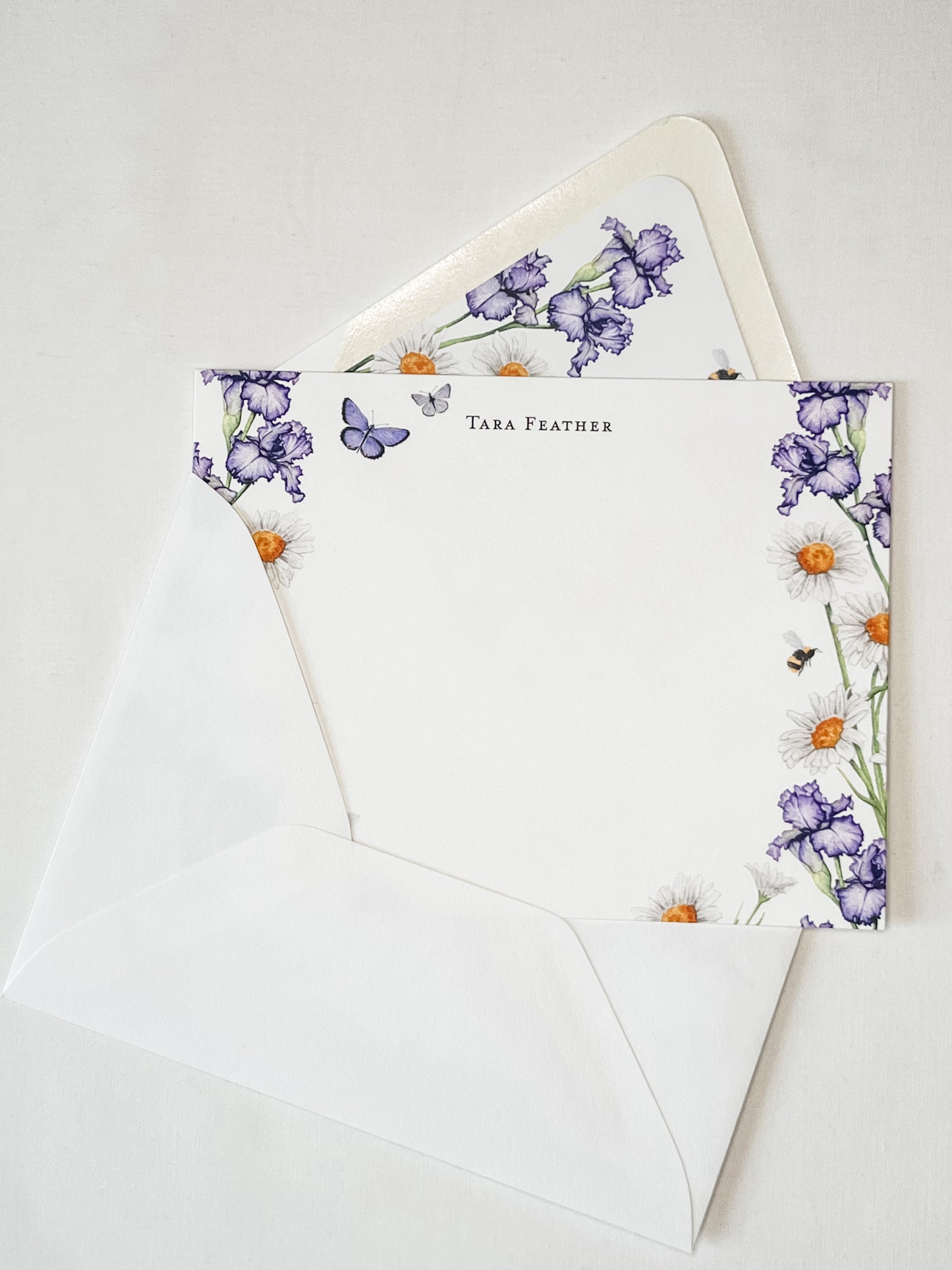 Iris Personalized Stationery