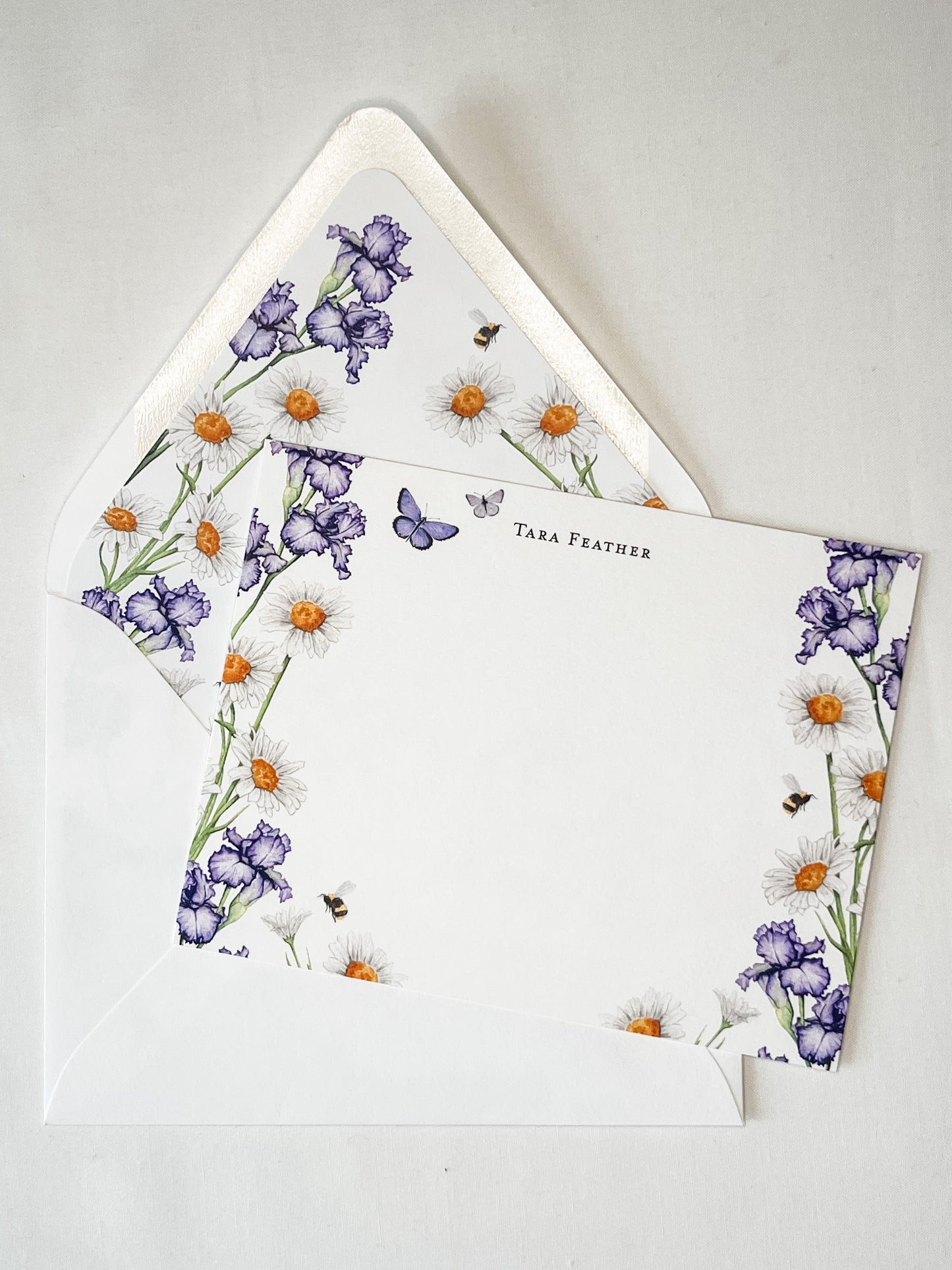 Iris Personalized Stationery