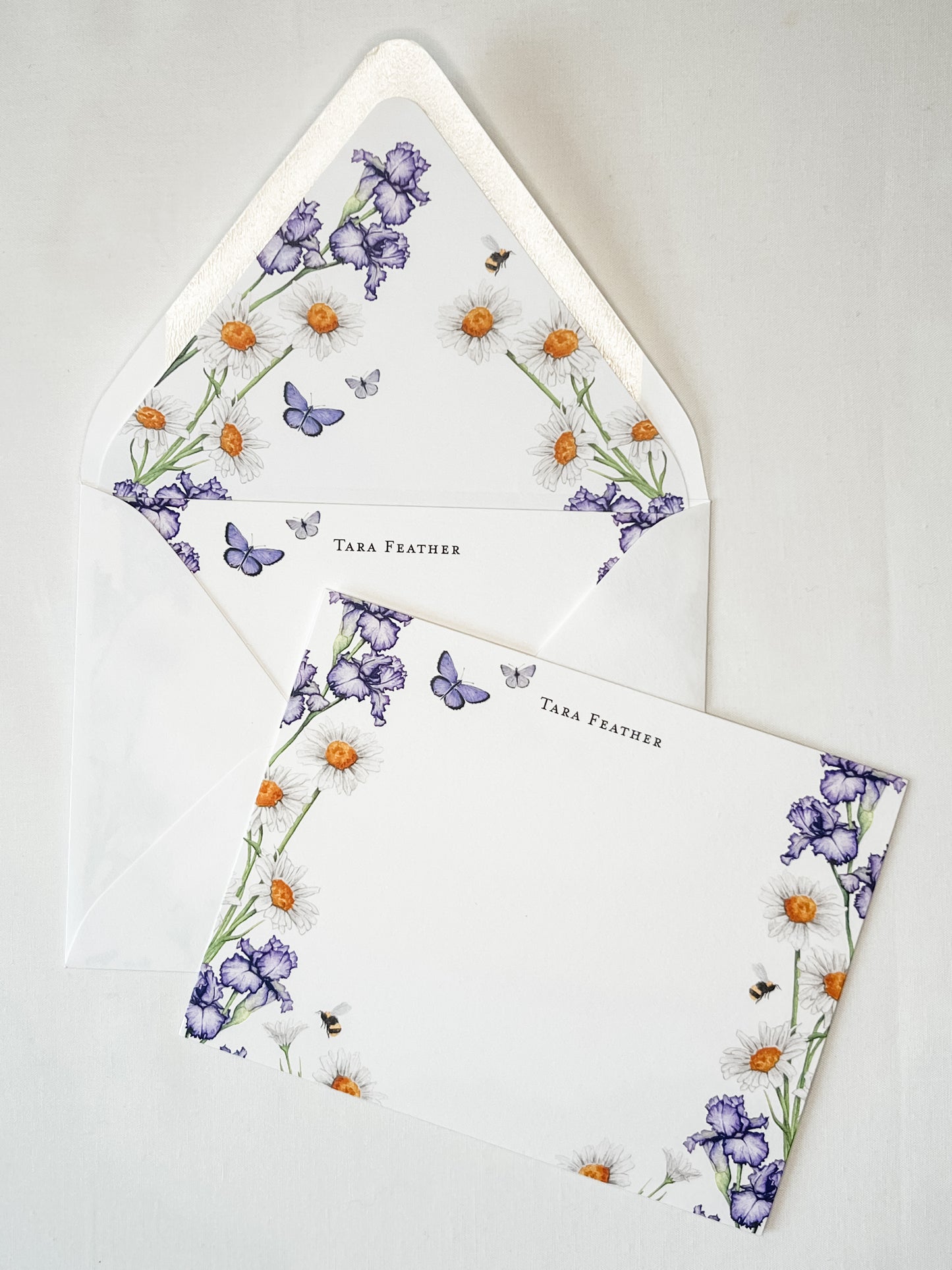 Iris Personalized Stationery