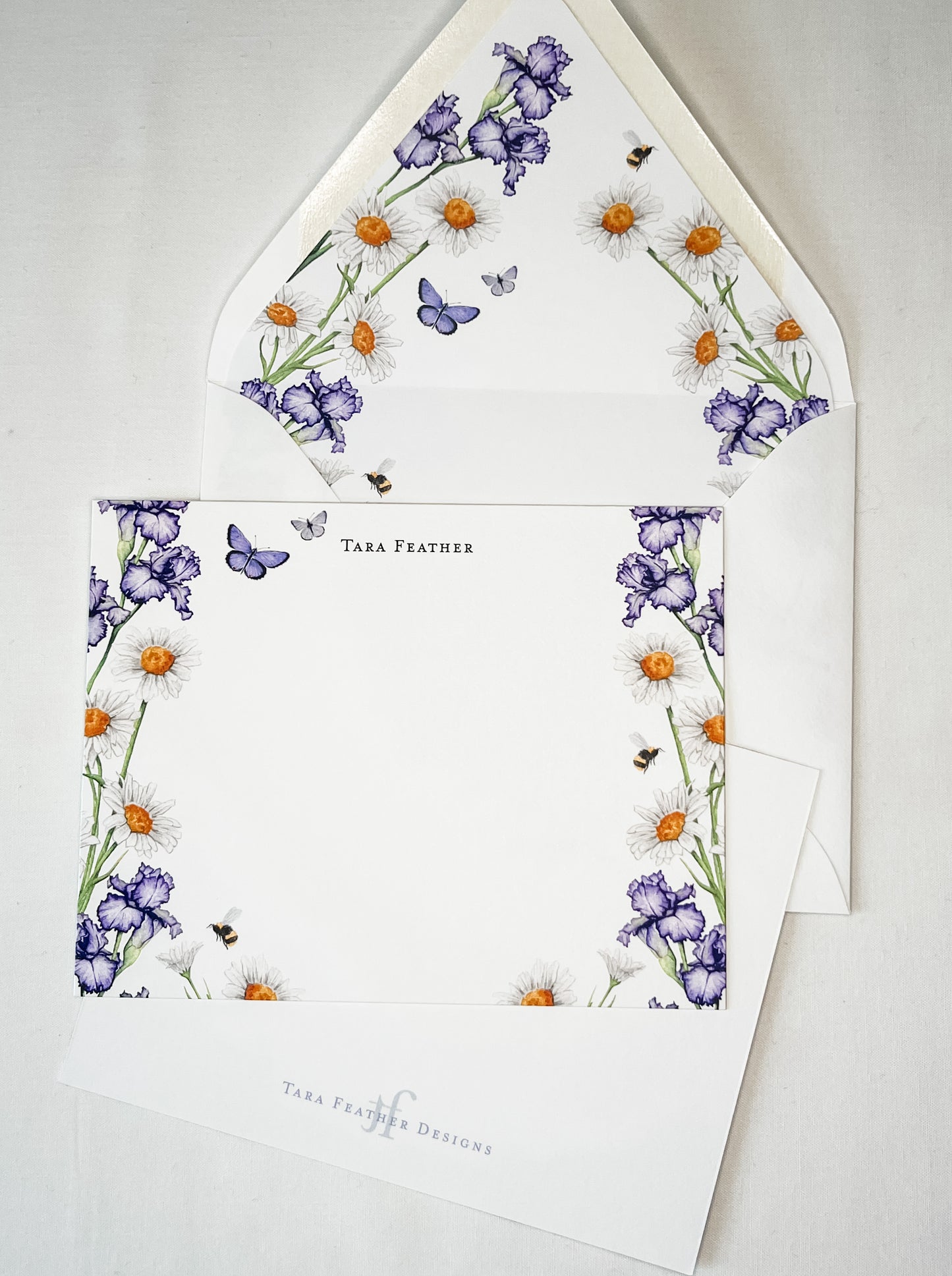 Iris Personalized Stationery