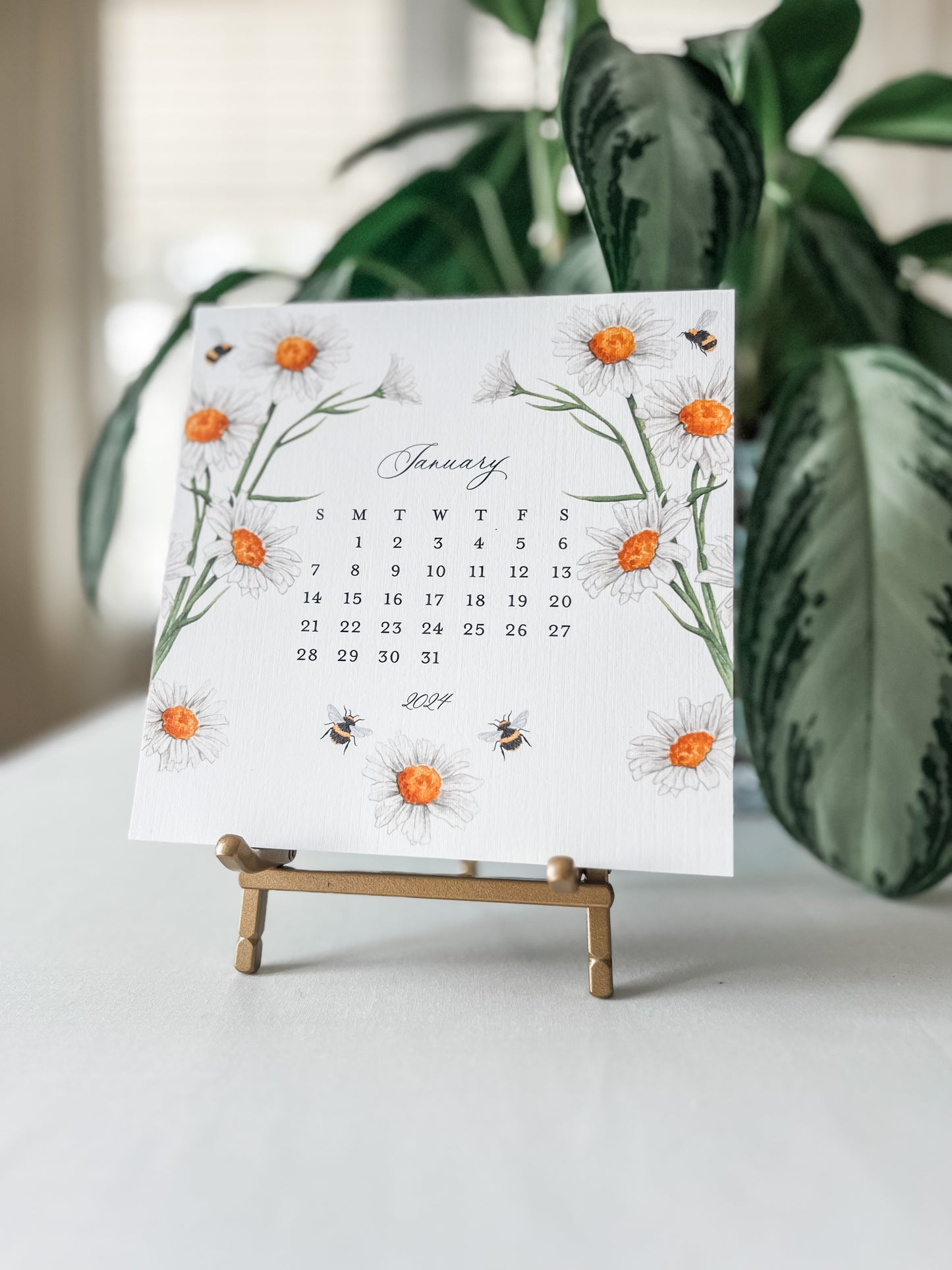 2024 Botanical Desktop Calendar