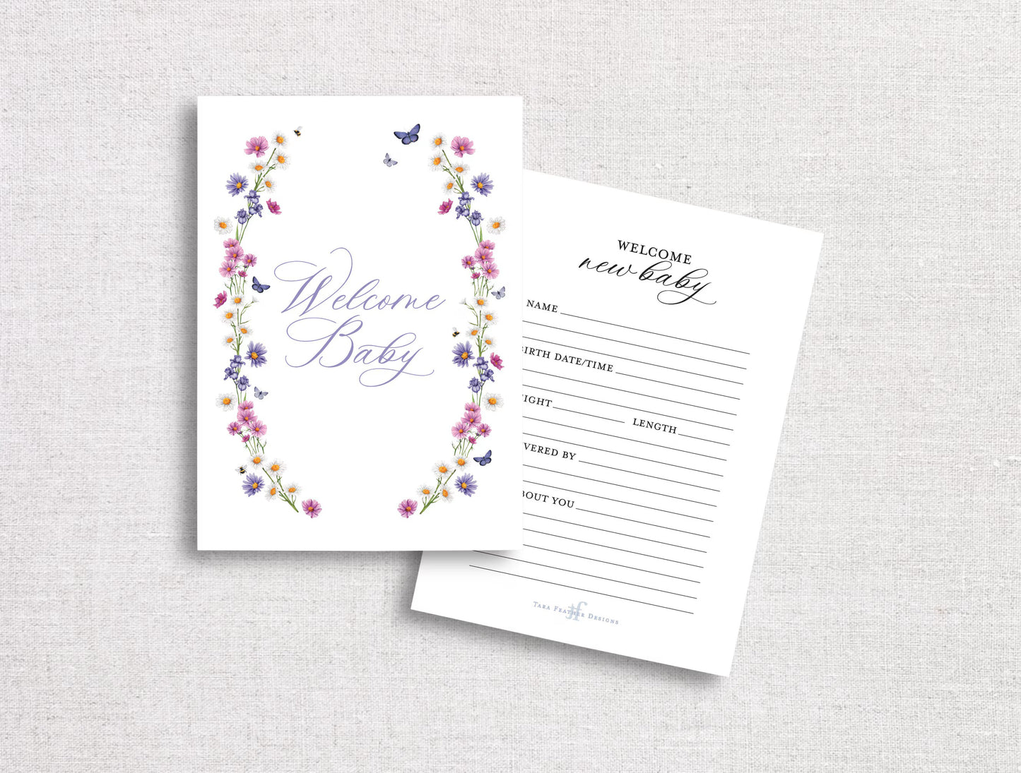 Botanical Monthly Milestone Cards | Printed Set