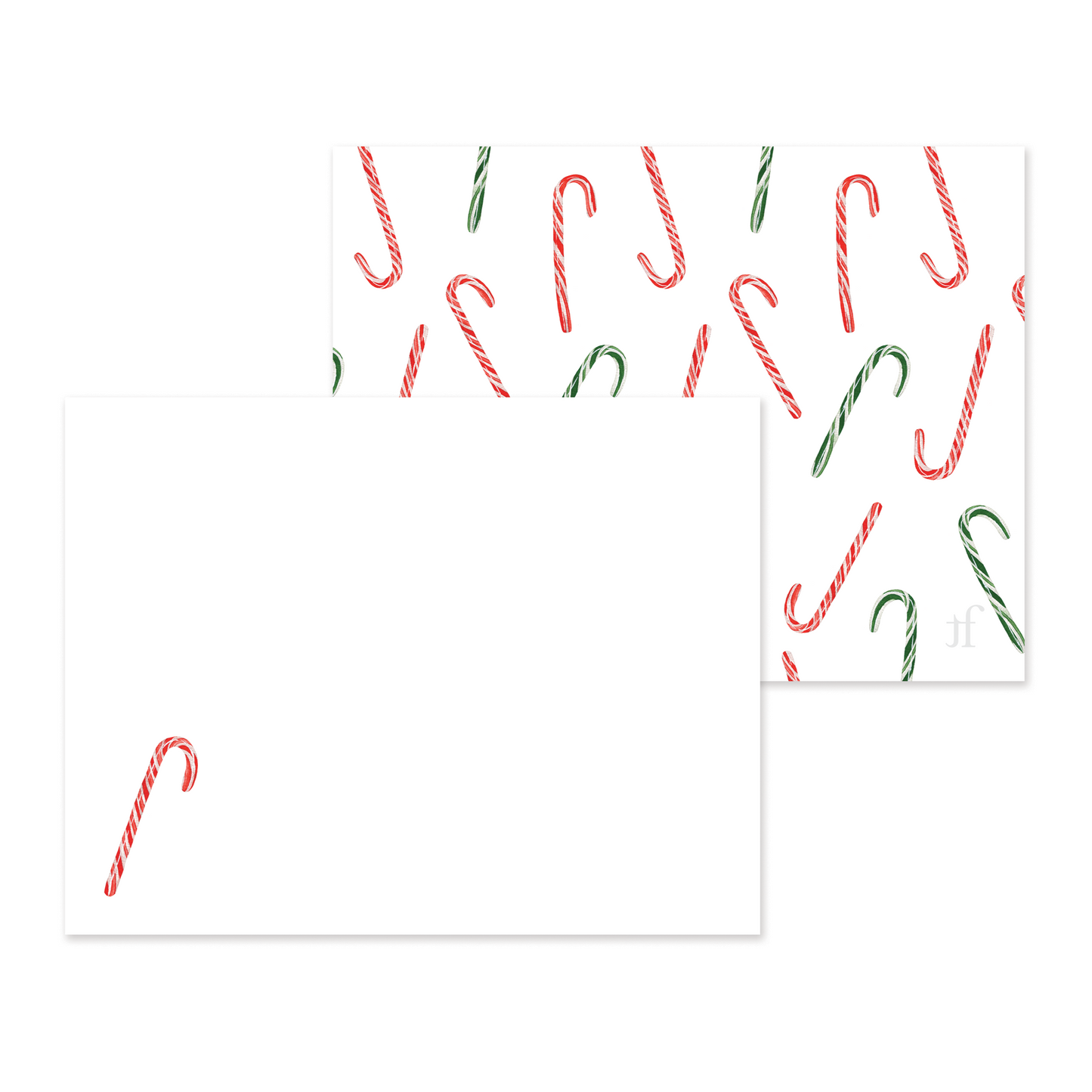 Candy Cane Stationery Set
