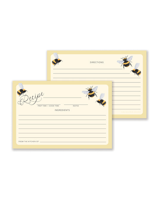 Bumblebee Recipe Cards