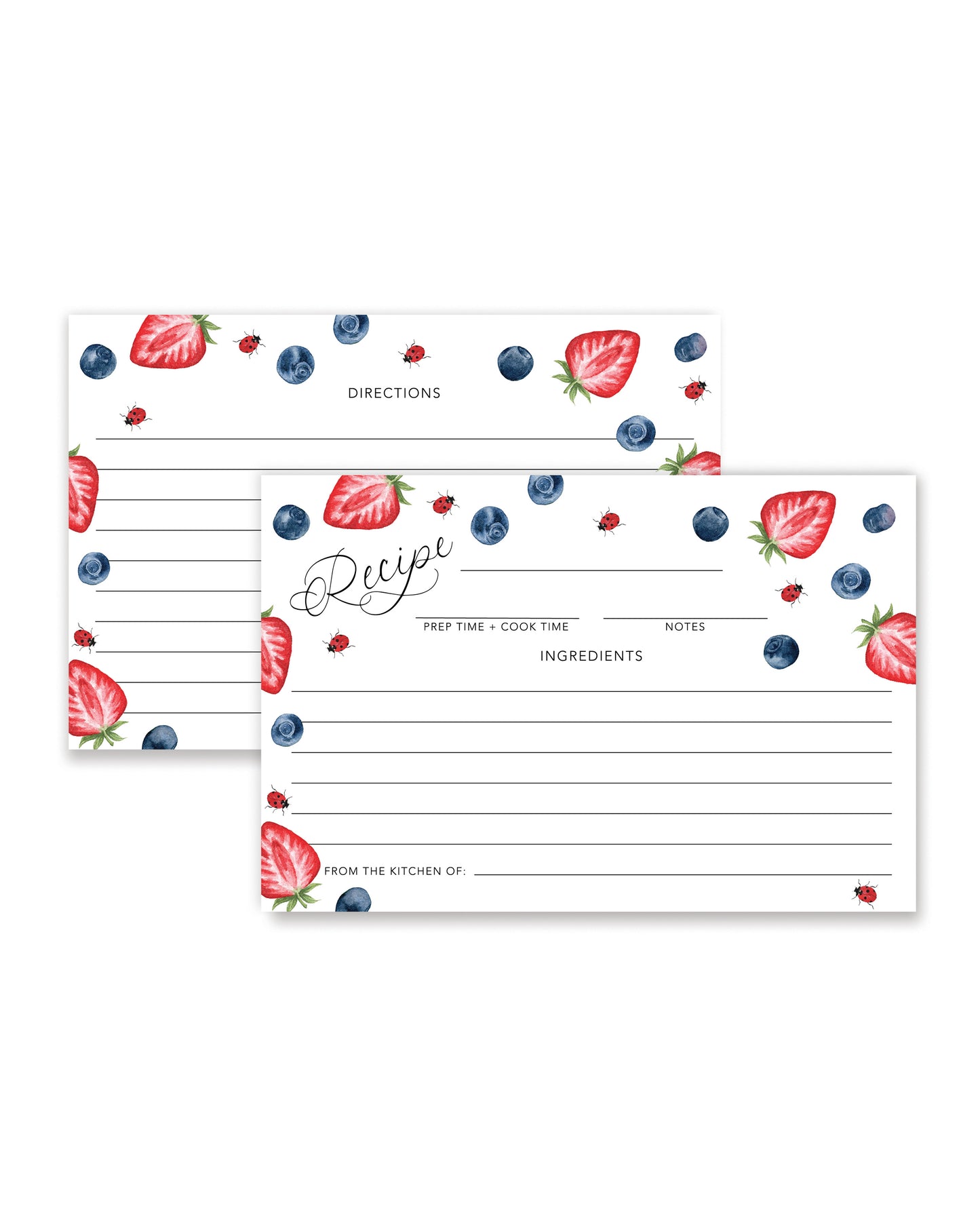 Berry Recipe Cards