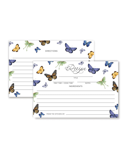Butterfly Recipe Cards