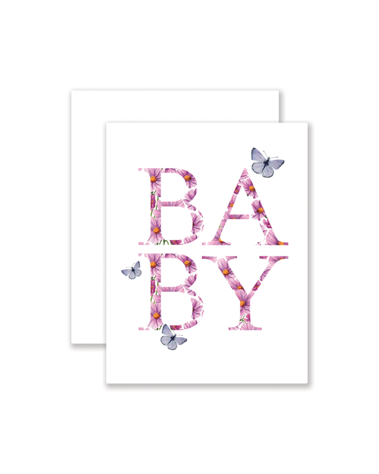 Flower Baby Greeting Card