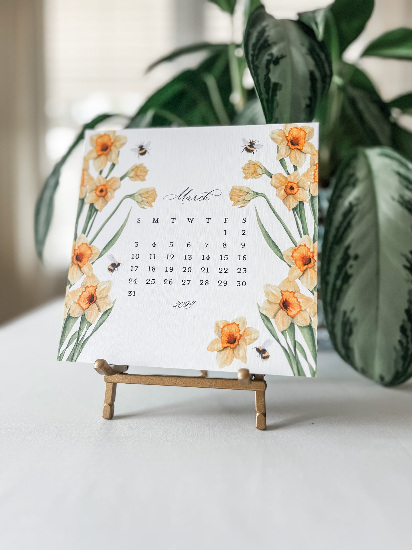 2024 Botanical Desktop Calendar