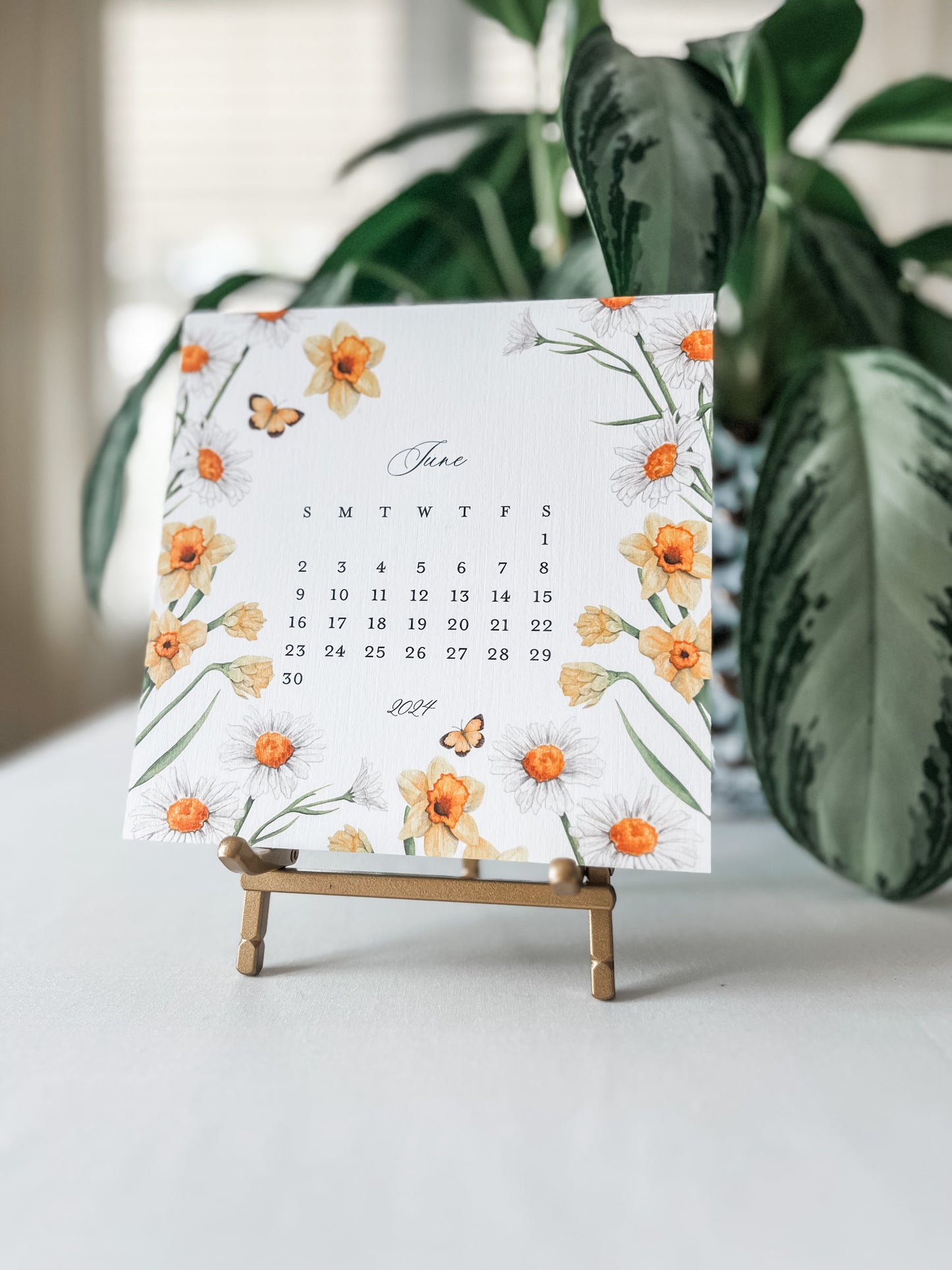 2024 Botanical Desktop Calendar
