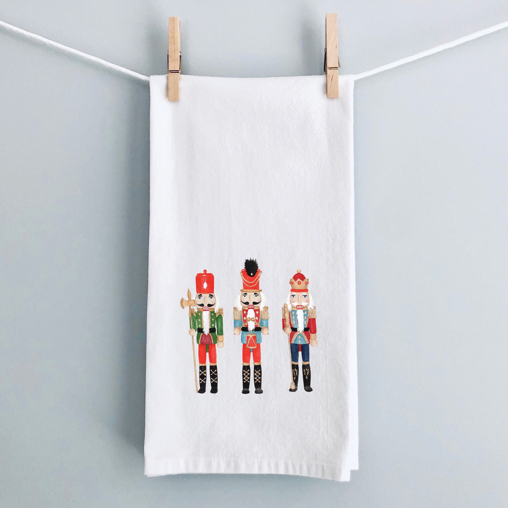 Christmas Nutcracker Kitchen Dish Tea Towels, 3 pc Set - Nutty or Nice - New